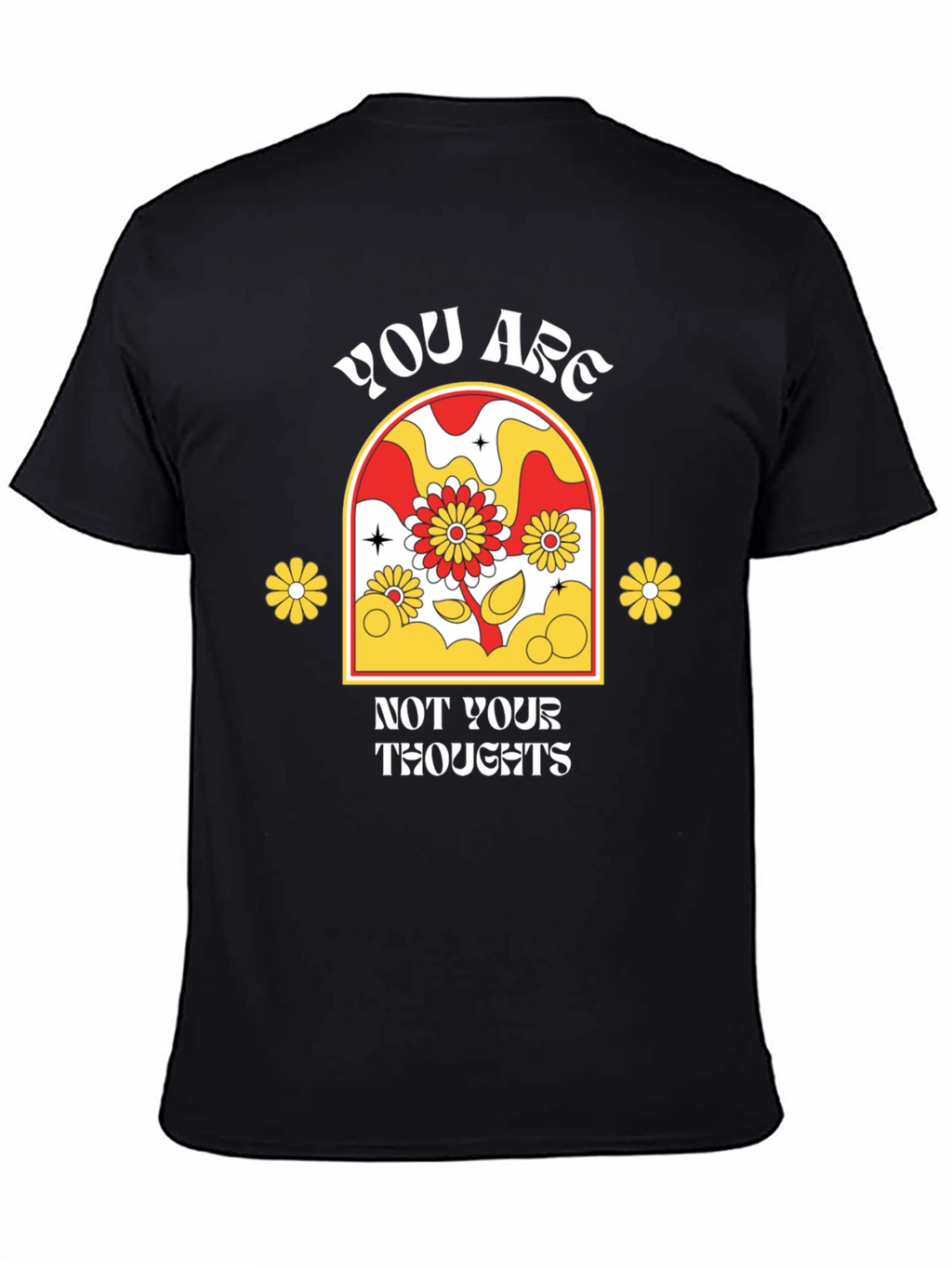 Retro Flower T-Shirt - You Are Not Your Thoughts