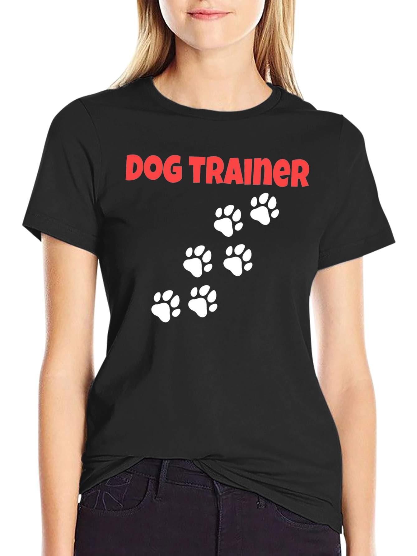 Dog Trainer Paw Print T-Shirt