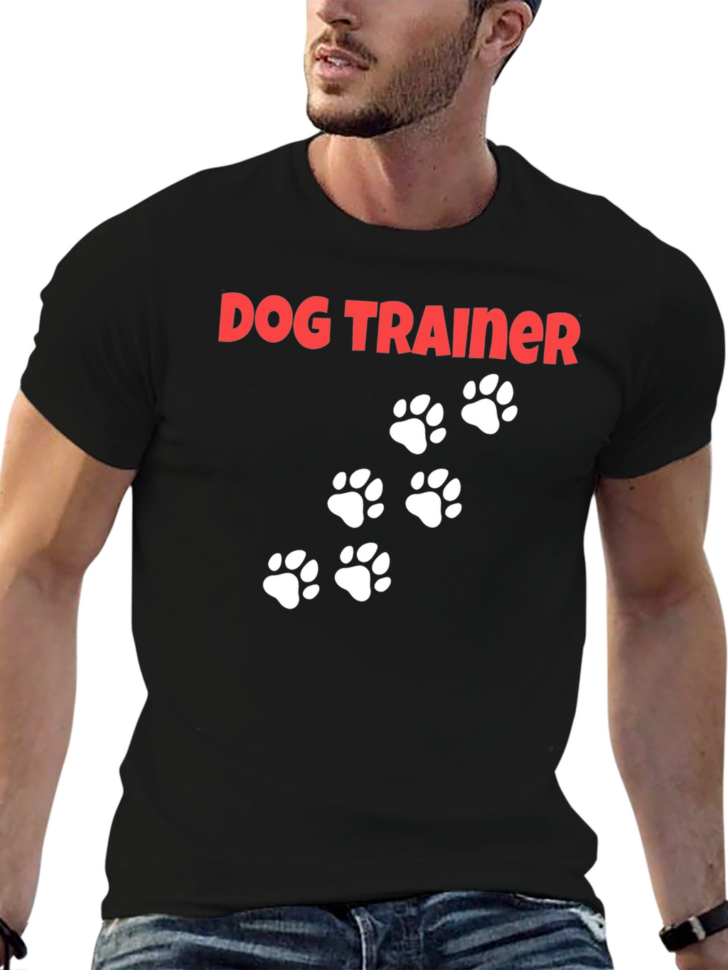 Dog Trainer Paw Print T-Shirt