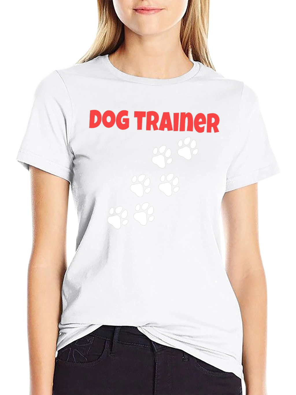 Dog Trainer Paw Print T-Shirt