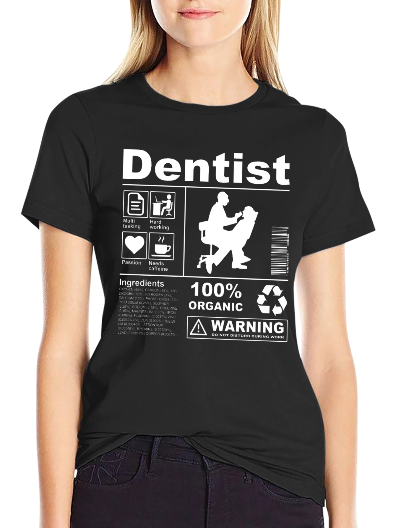 Dentist T-Shirt: 100% Organic & Funny Dentist Definition Tee