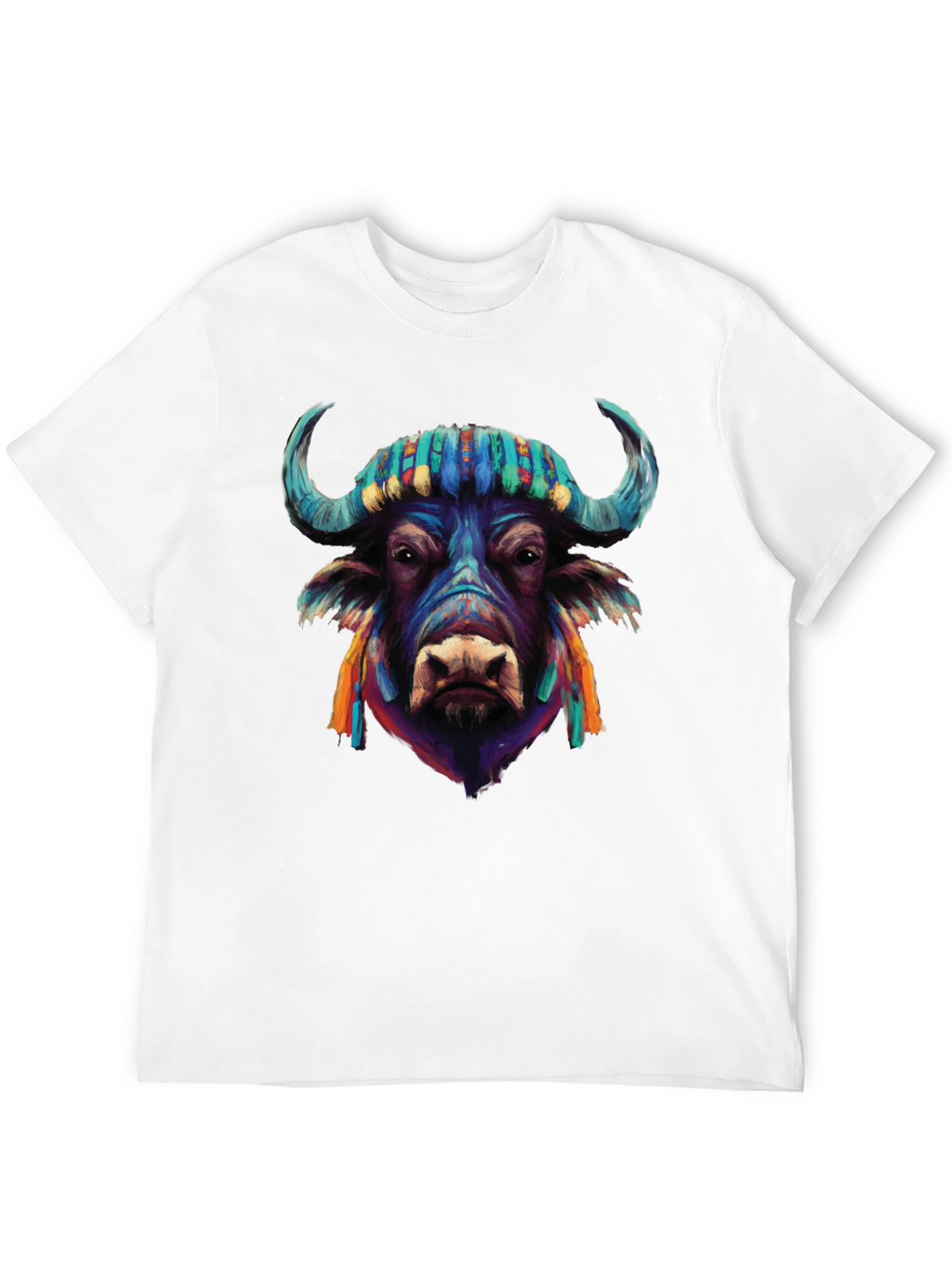 Vibrant Buffalo Graphic Tee - Stylish Mens T-Shirt