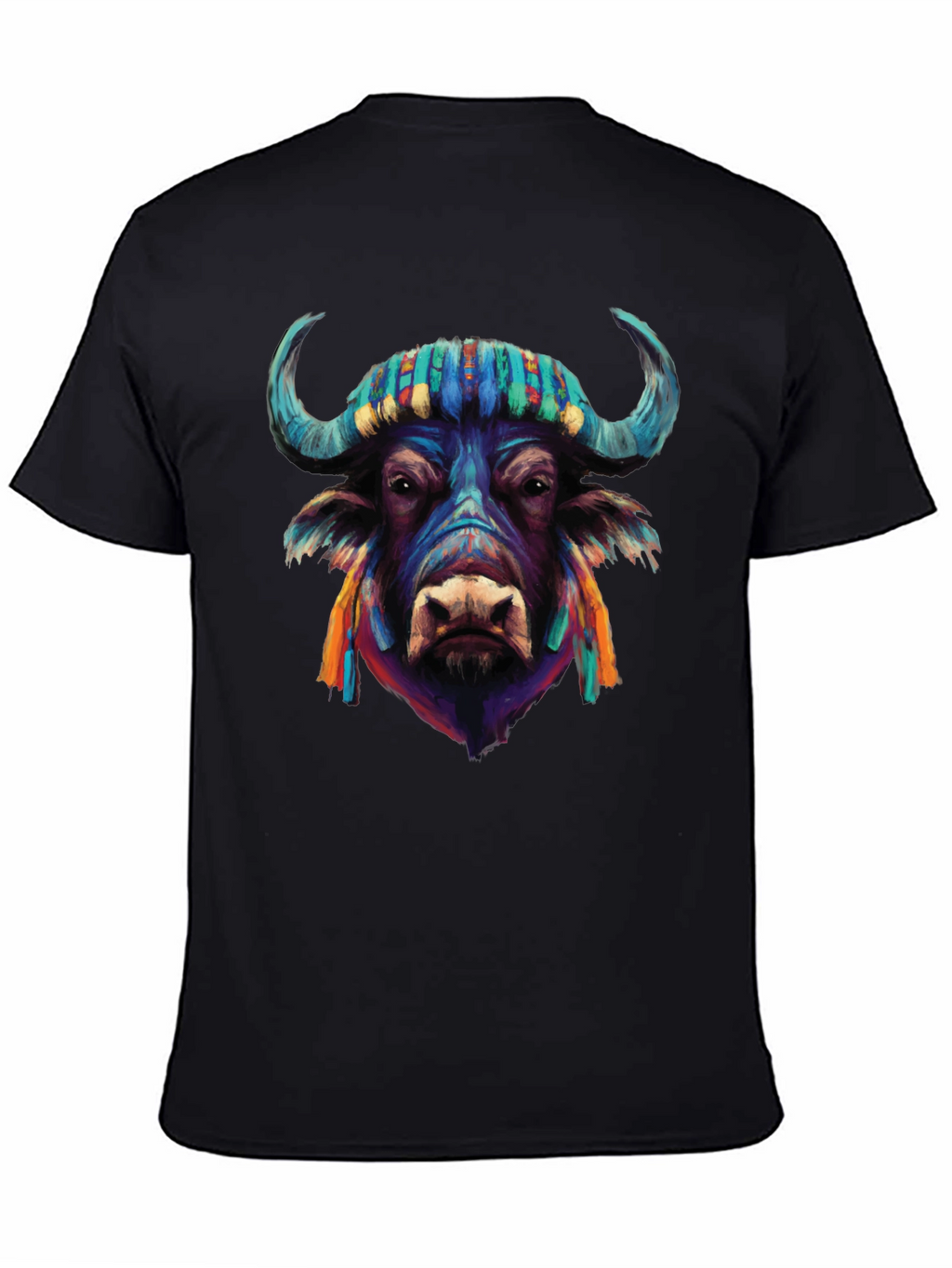 Vibrant Buffalo Graphic Tee - Stylish Mens T-Shirt