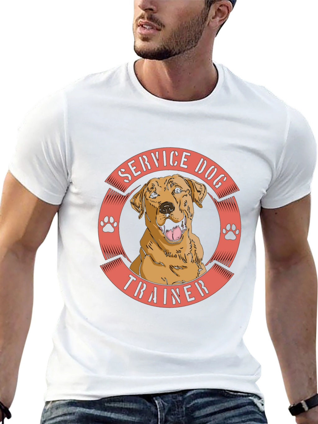 Service Dog Trainer T-Shirt - Black