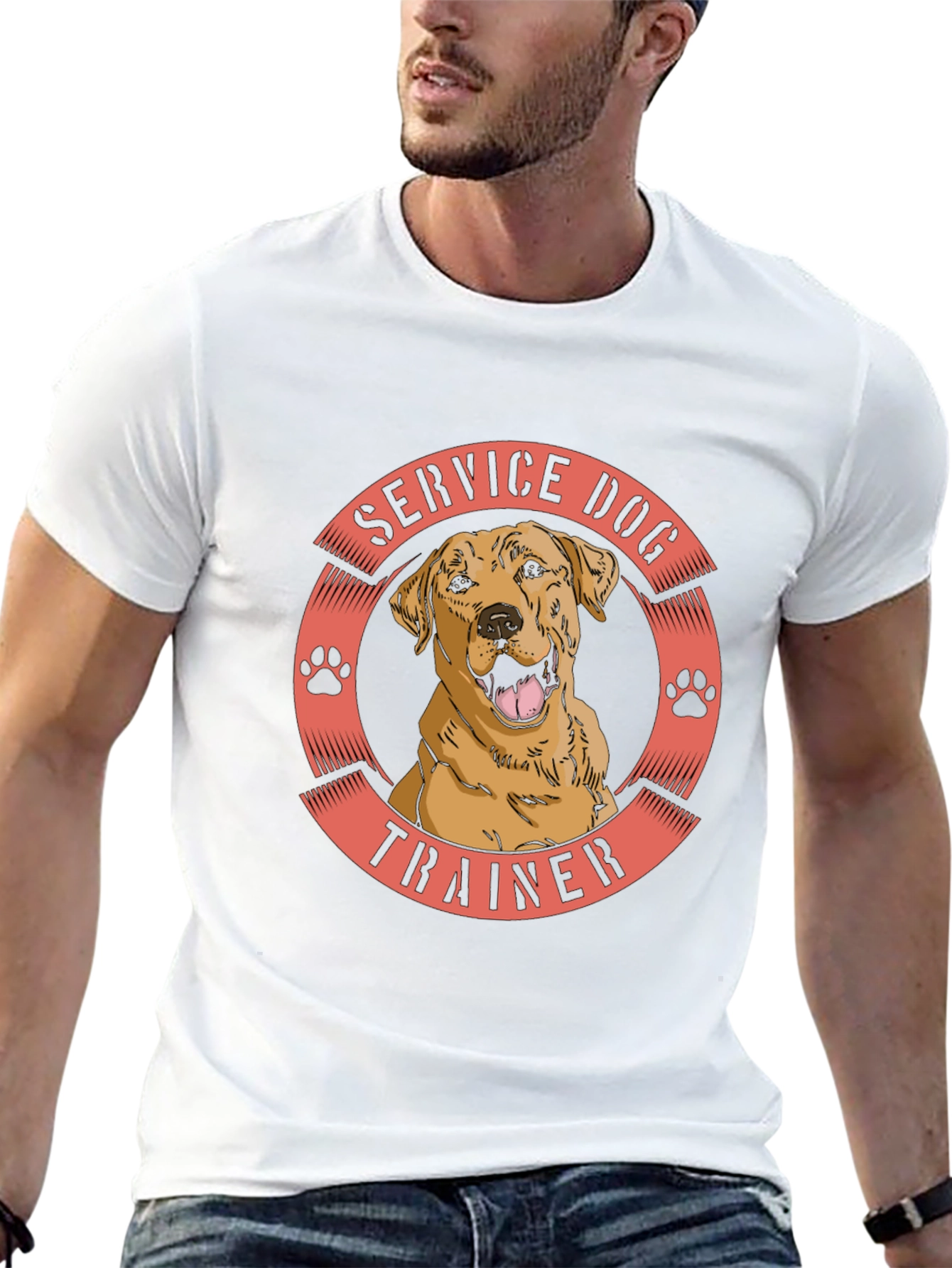 Service Dog Trainer T-Shirt - Black
