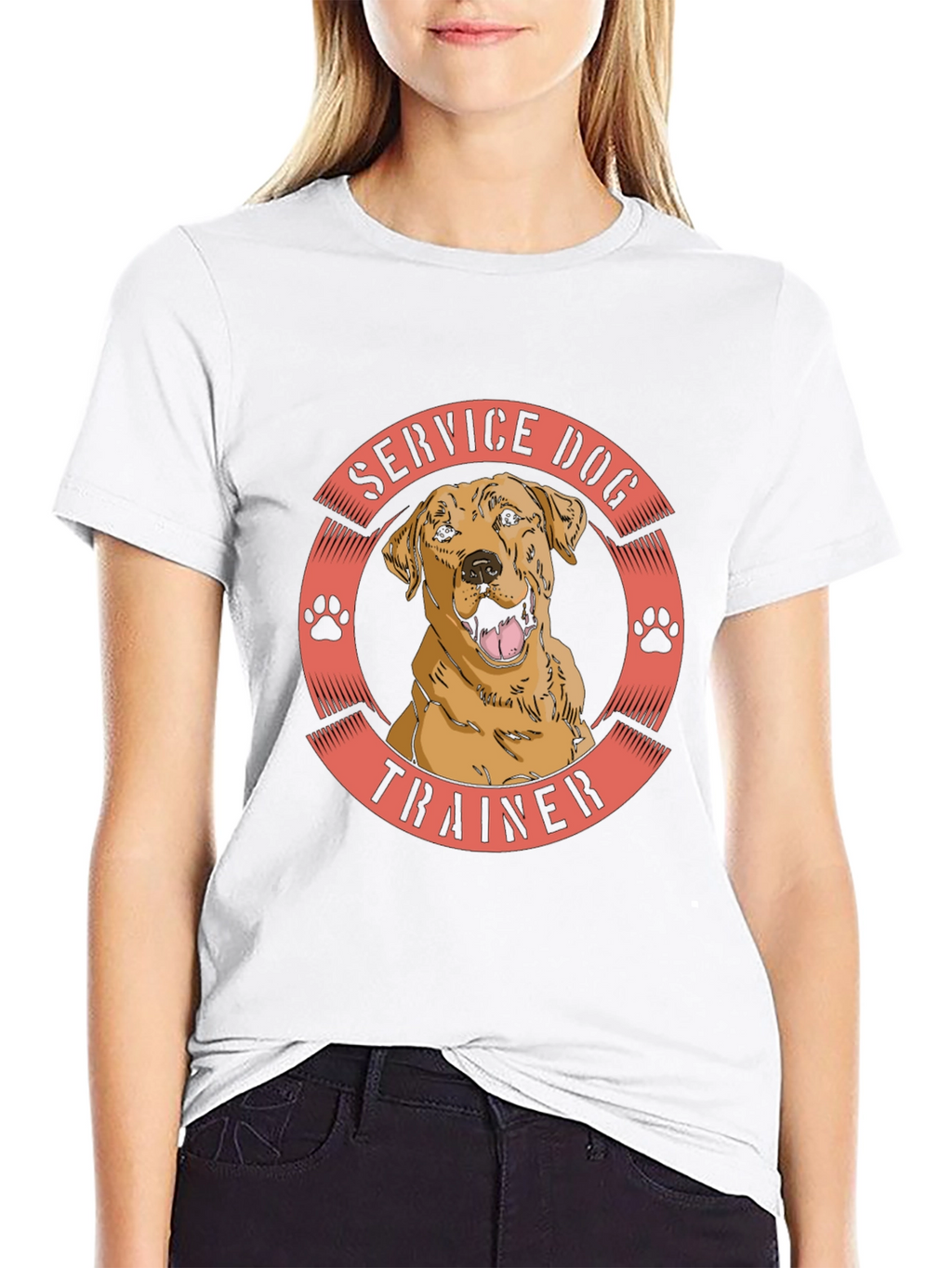 Service Dog Trainer T-Shirt - Black