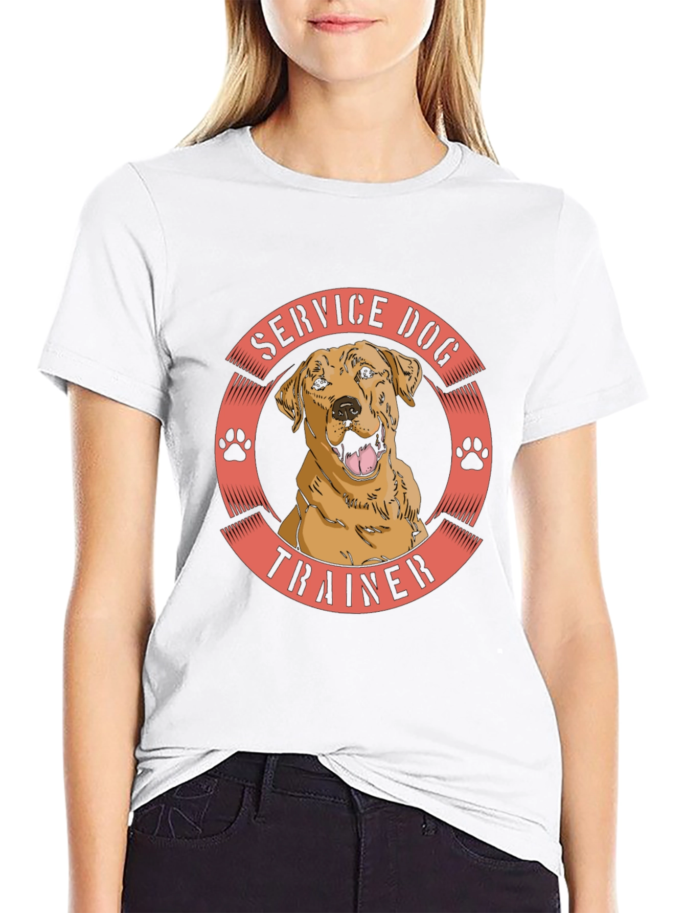 Service Dog Trainer T-Shirt - Black