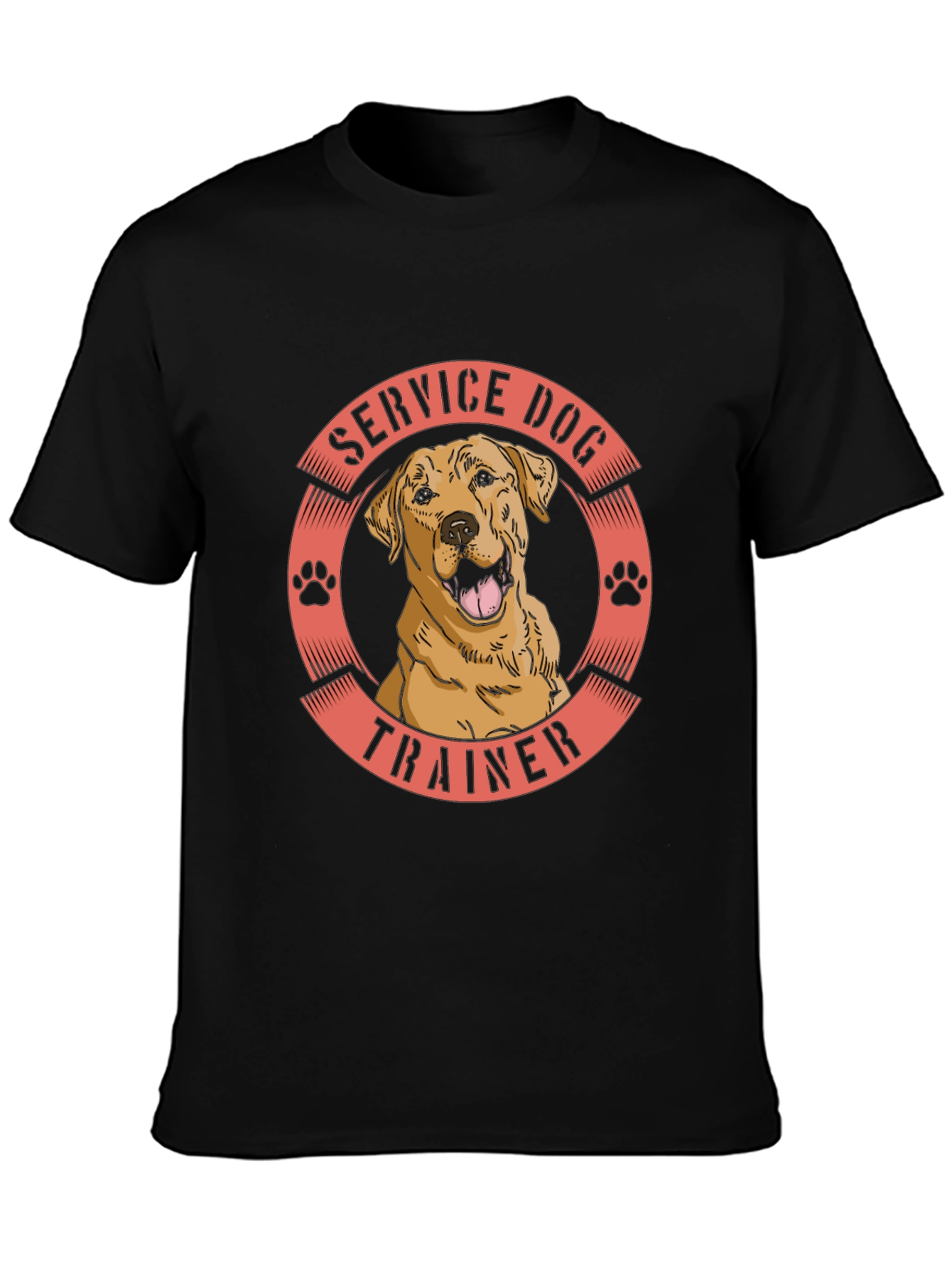 Service Dog Trainer T-Shirt - Black
