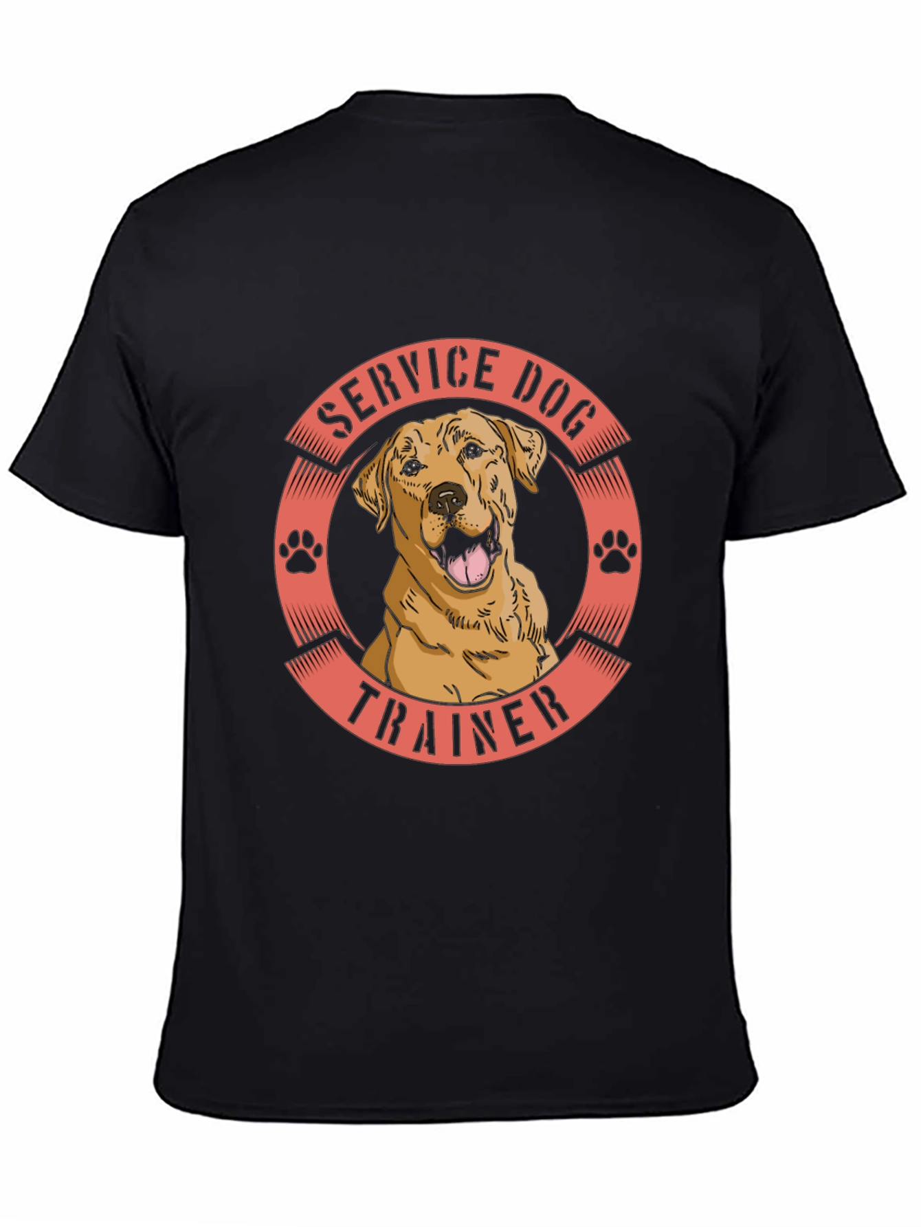 Service Dog Trainer T-Shirt - Black