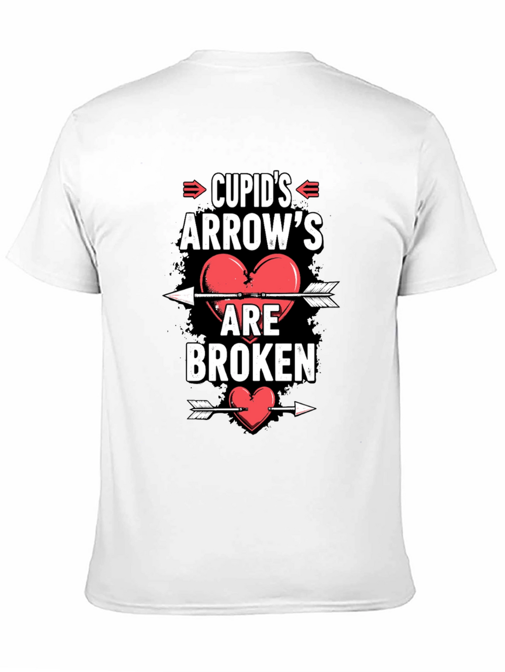 Cupids Arrows Broken Heart Graphic Tee