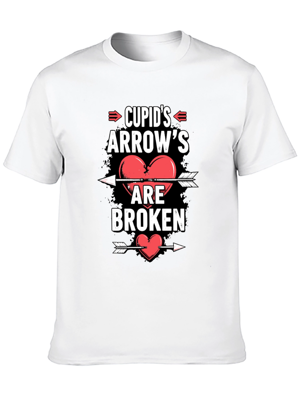 Cupids Arrows Broken Heart Graphic Tee