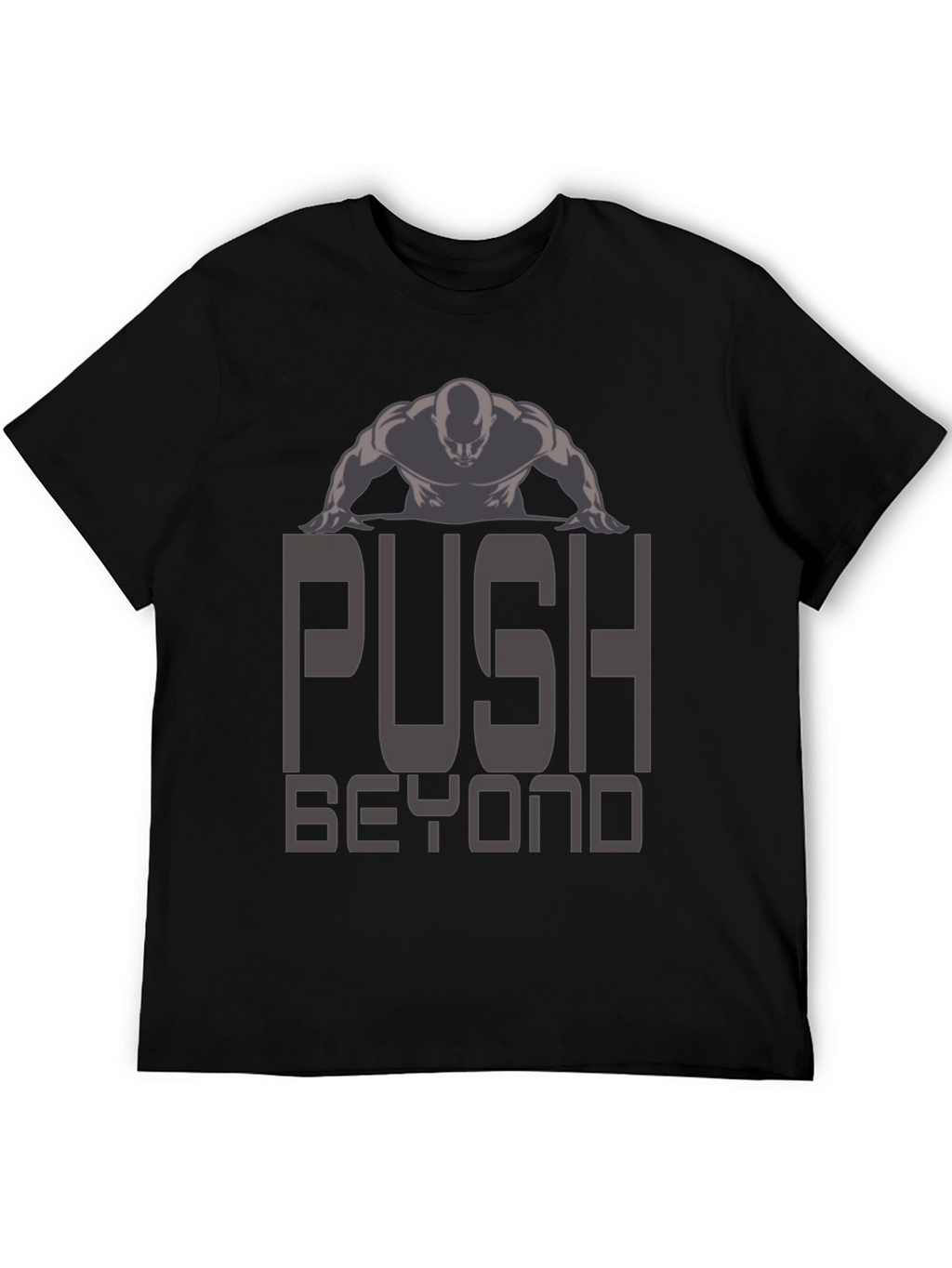 Push Beyond Black Graphic Tee
