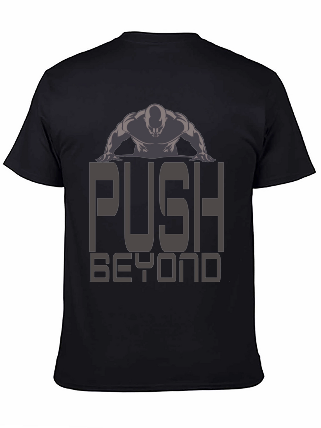 Push Beyond Black Graphic Tee