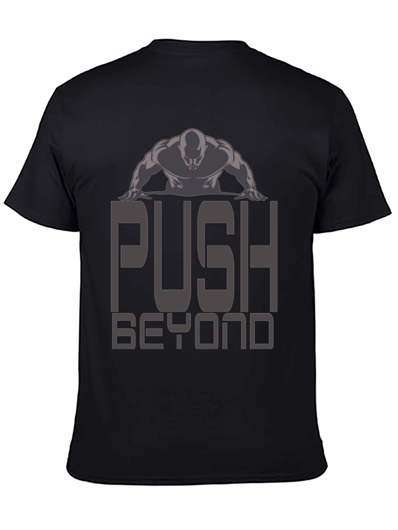 Push Beyond Black Graphic Tee