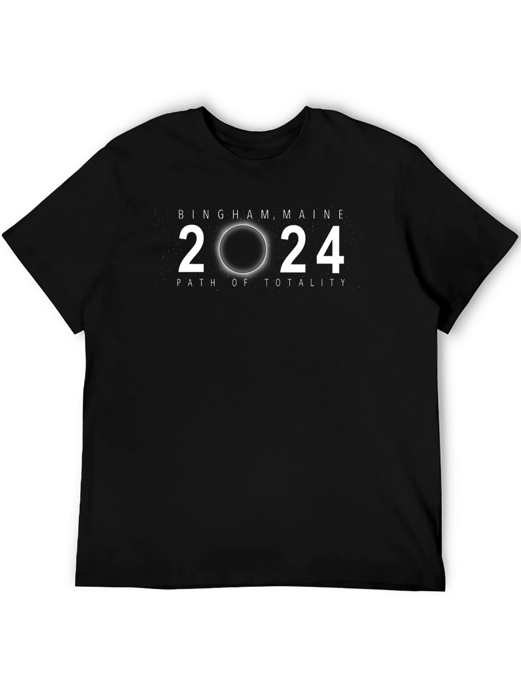 Bingham Maine 2024 Path of Totality Eclipse T-Shirt