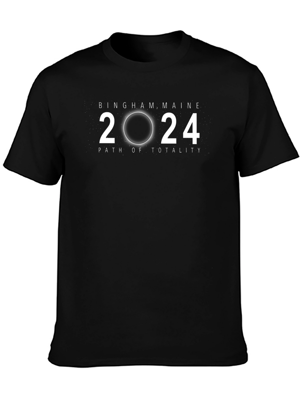 Bingham Maine 2024 Path of Totality Eclipse T-Shirt