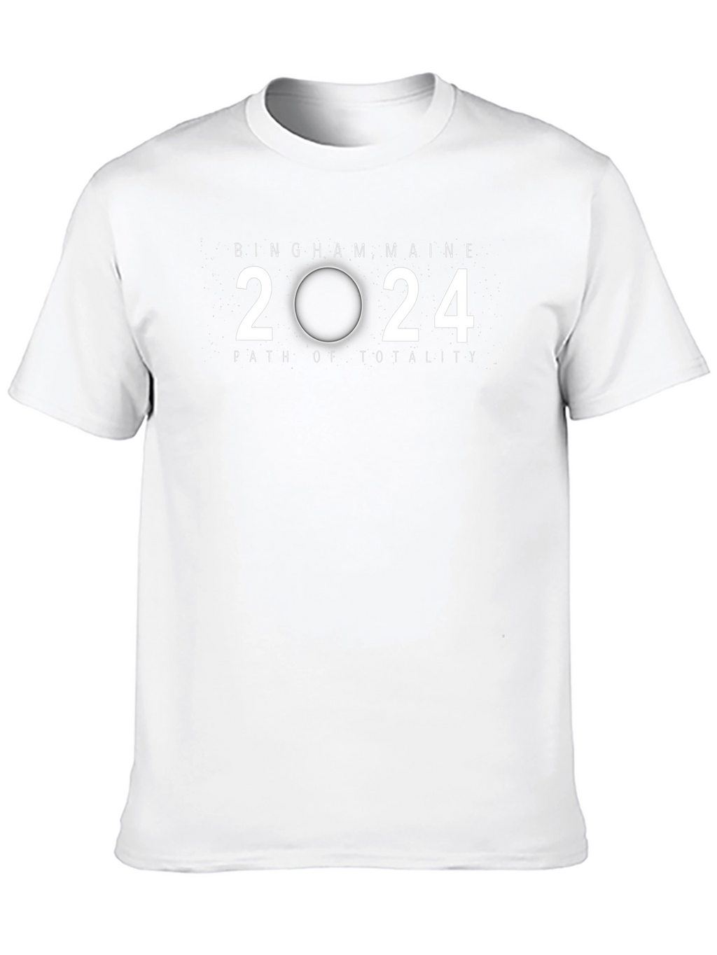 Bingham Maine 2024 Path of Totality Eclipse T-Shirt