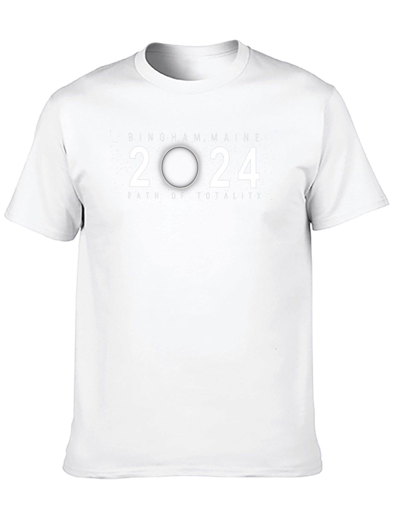 Bingham Maine 2024 Path of Totality Eclipse T-Shirt