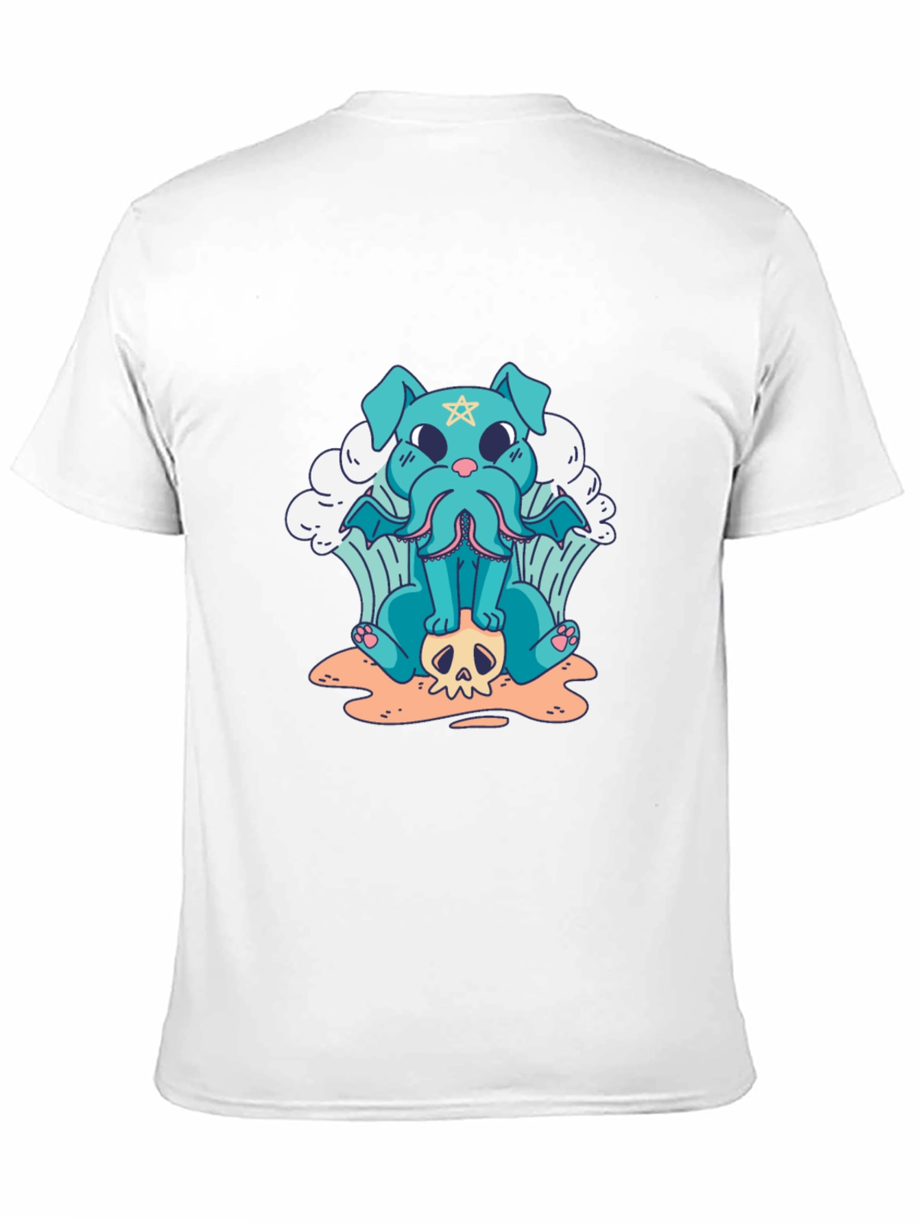 Cthulhu Dog Graphic Black T-Shirt