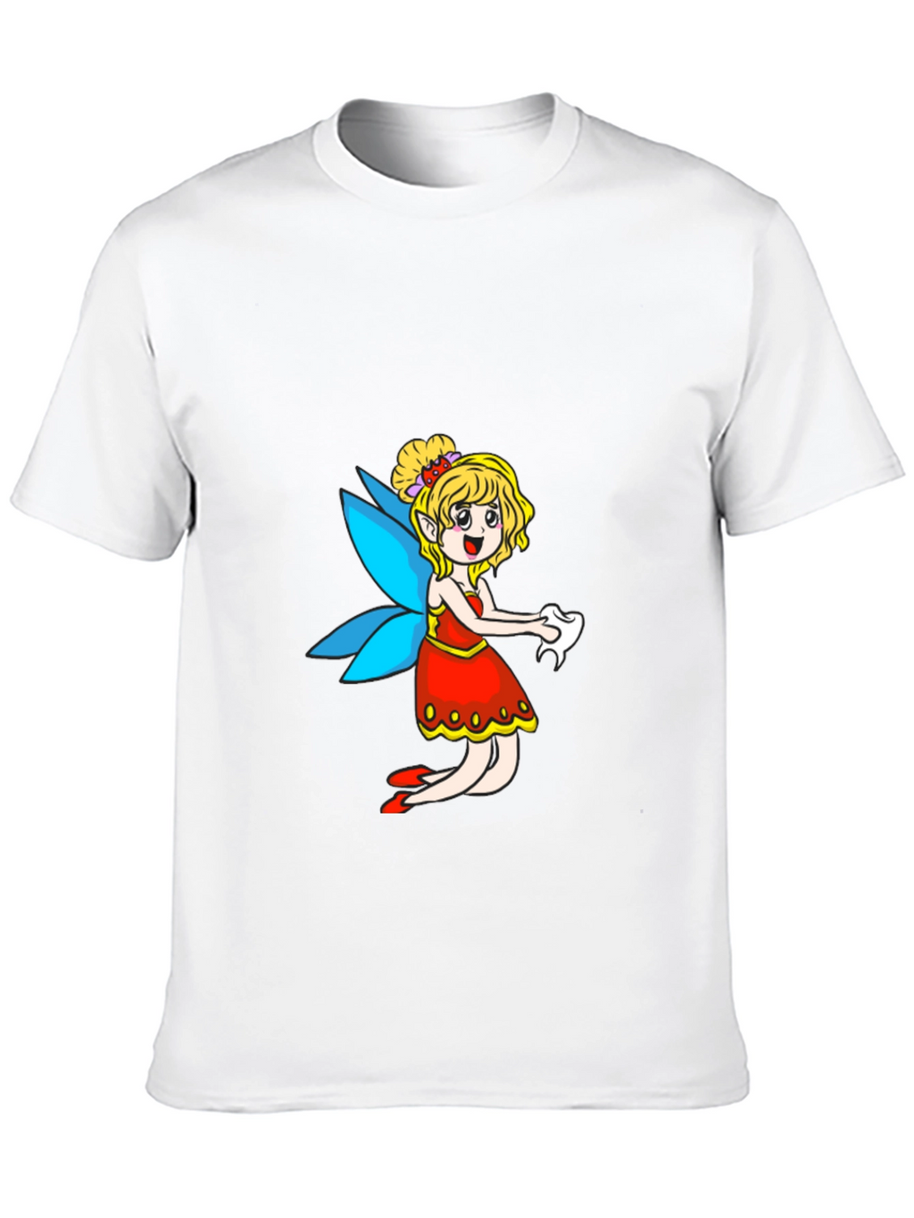 Fairy Cartoon Black T-Shirt