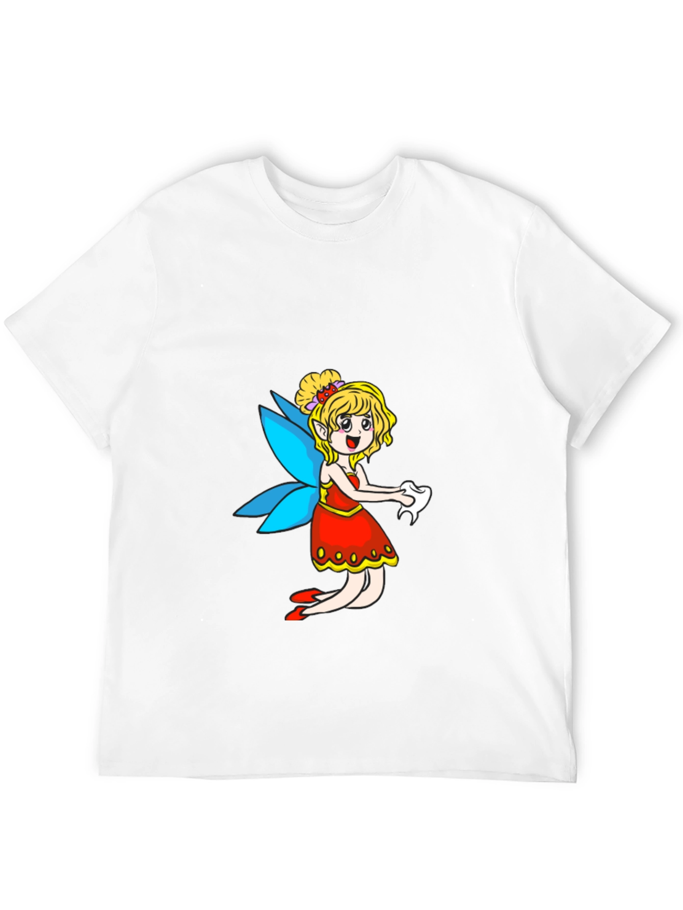 Fairy Cartoon Black T-Shirt
