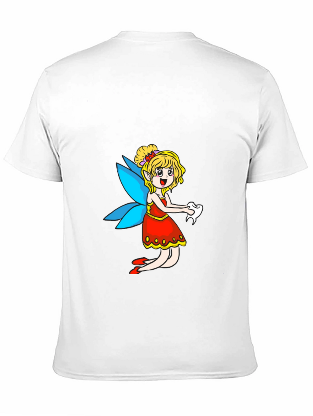 Fairy Cartoon Black T-Shirt
