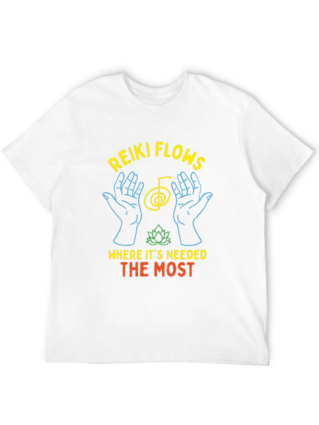 Reiki Flows T-Shirt - Energy Healing Design