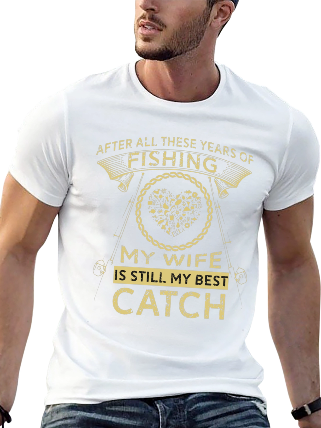 Fishing T-Shirt: My Wife is My Best Catch
