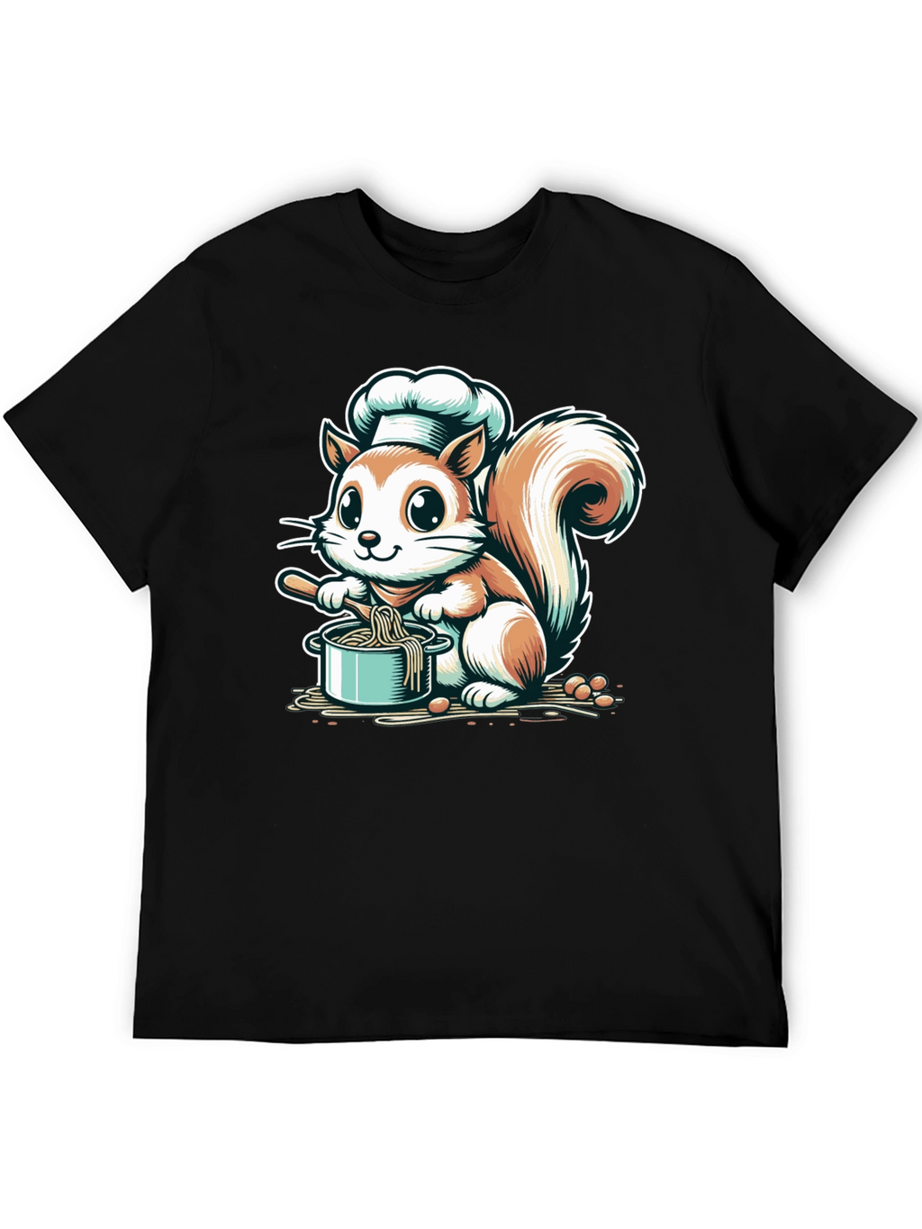 Chef Squirrel Graphic Tee - Cute Cooking T-Shirt