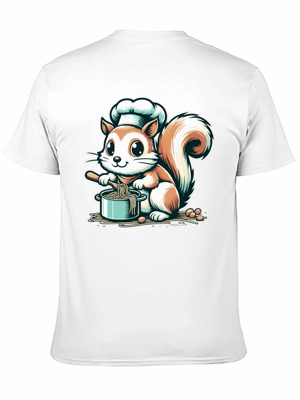 Chef Squirrel Graphic Tee - Cute Cooking T-Shirt