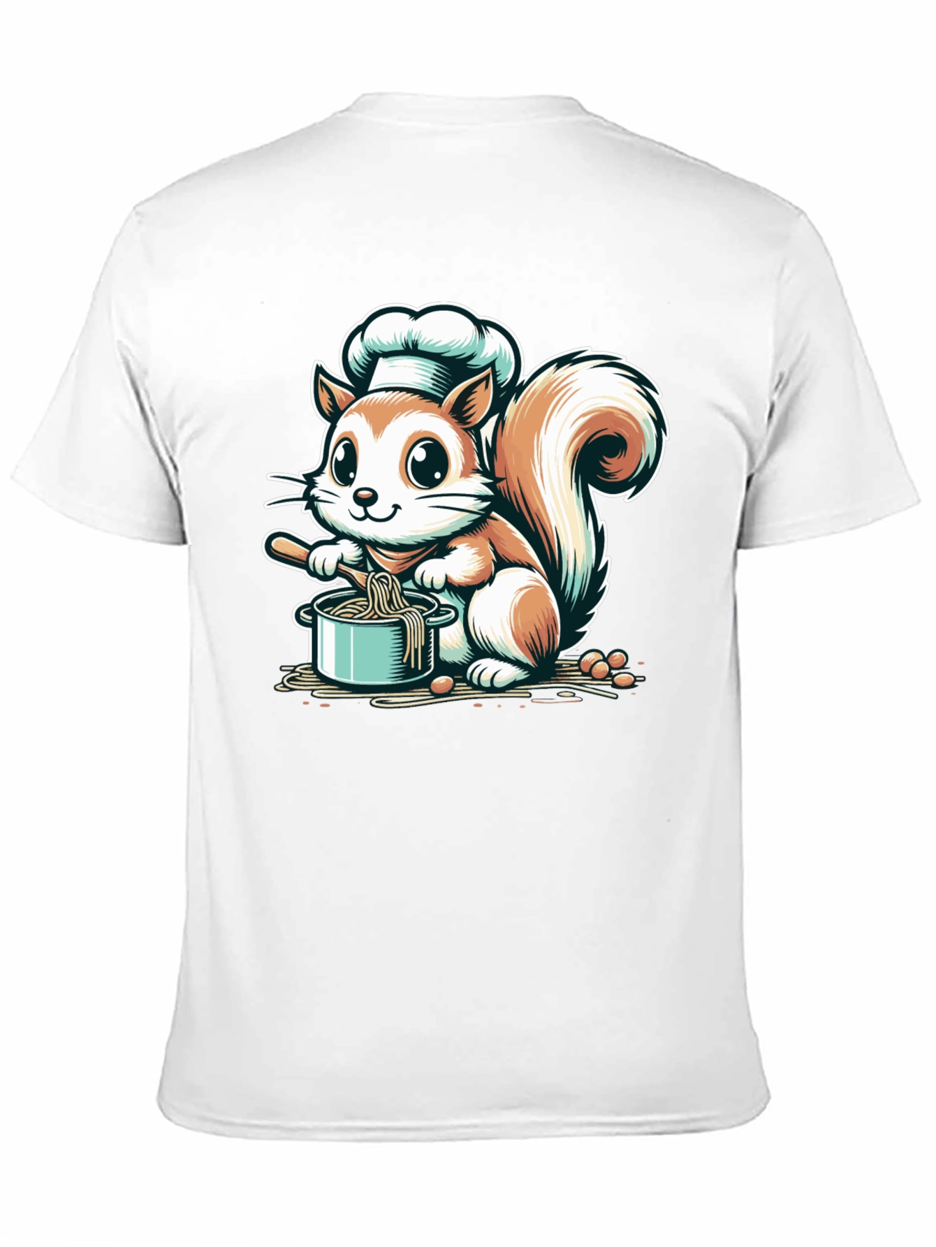 Chef Squirrel Graphic Tee - Cute Cooking T-Shirt