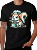 Chef Squirrel Graphic Tee - Cute Cooking T-Shirt