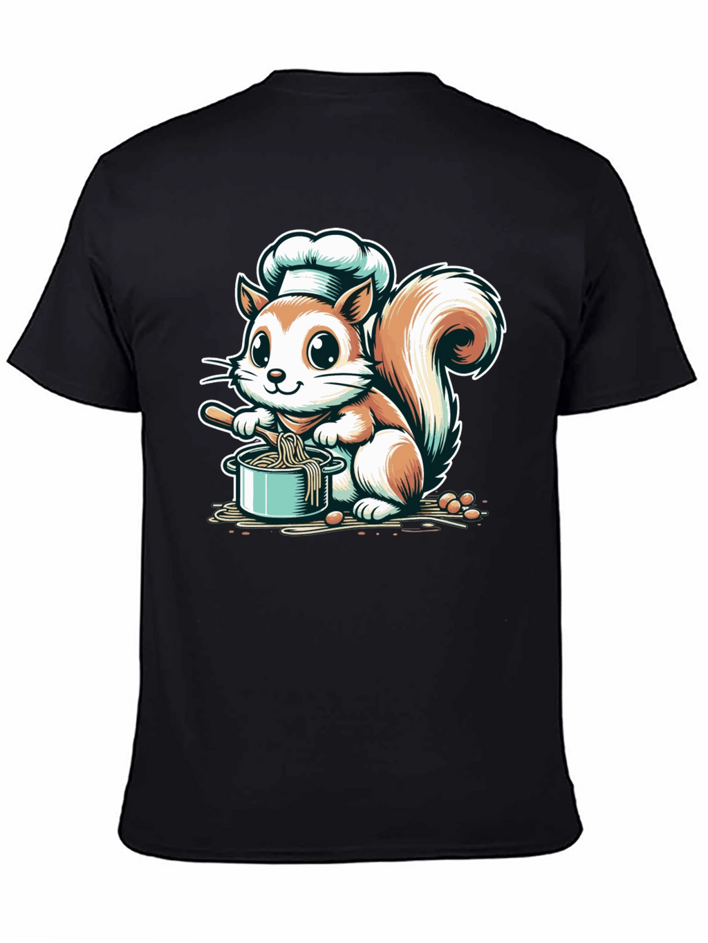Chef Squirrel Graphic Tee - Cute Cooking T-Shirt