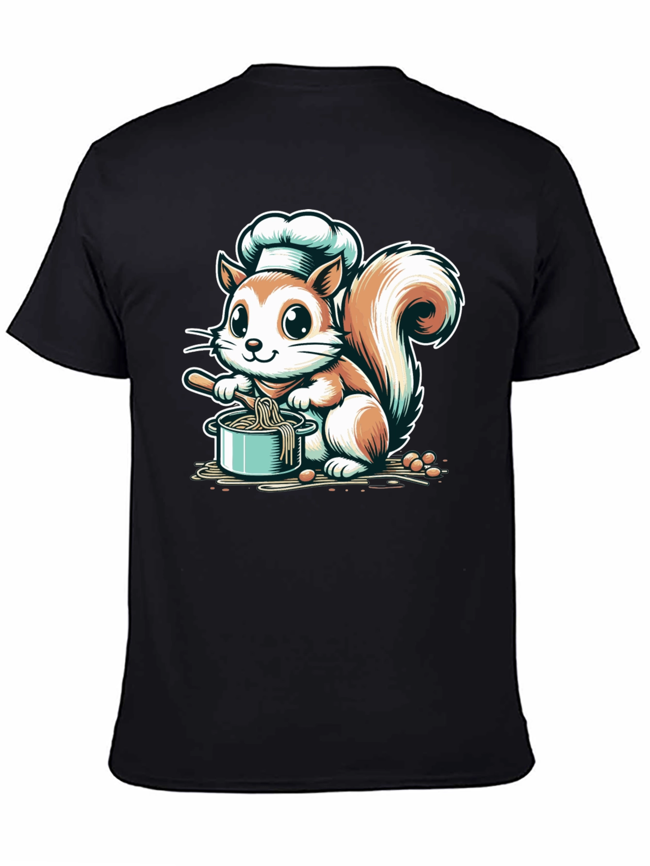 Chef Squirrel Graphic Tee - Cute Cooking T-Shirt
