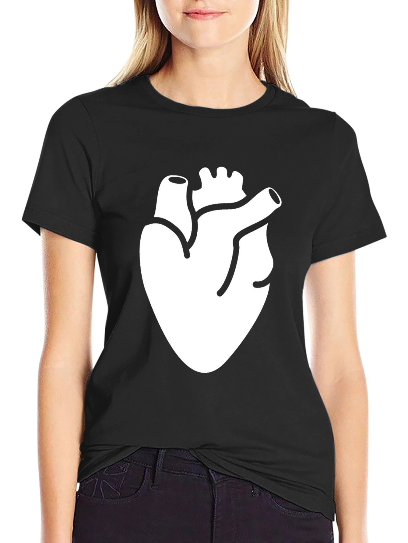 Anatomical Heart T-Shirt - Black