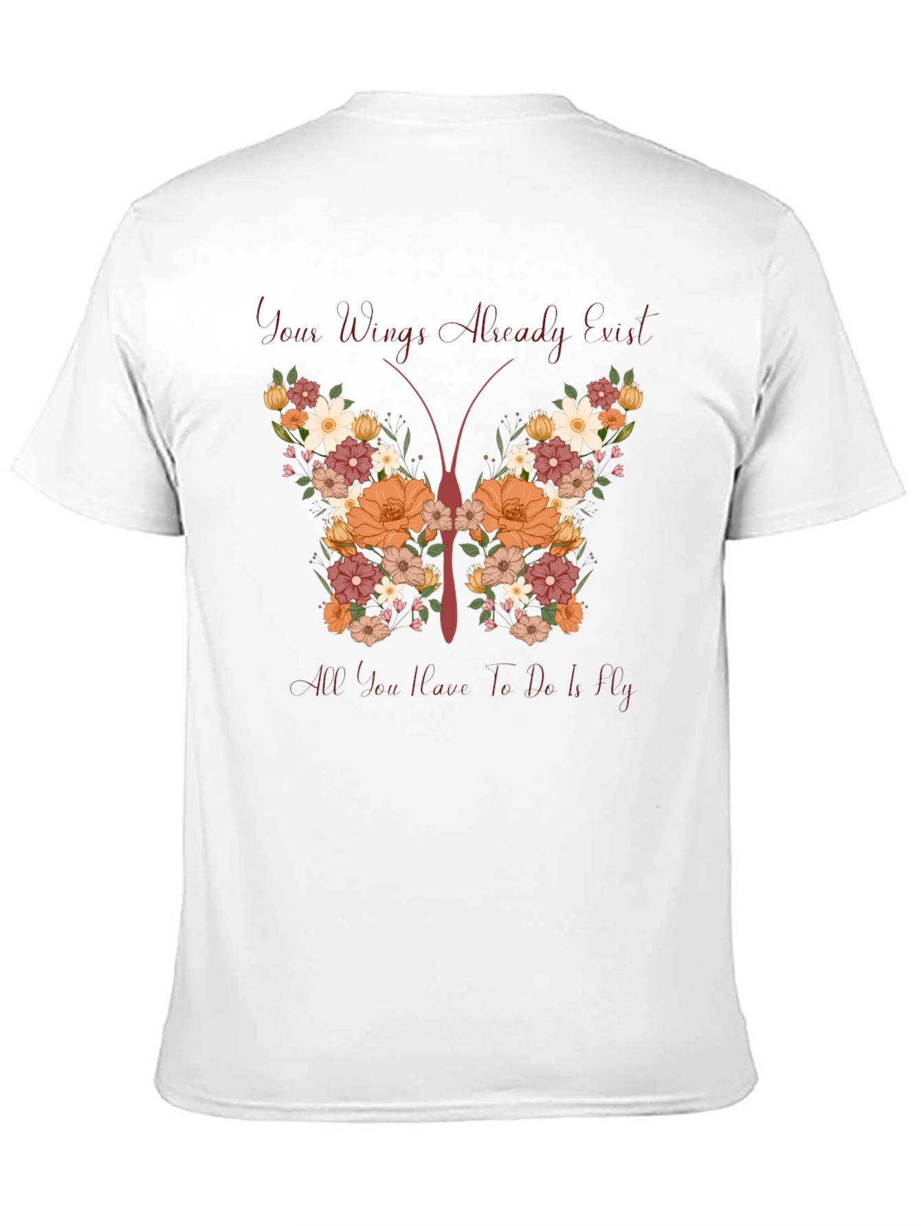 Floral Butterfly Wings T-Shirt