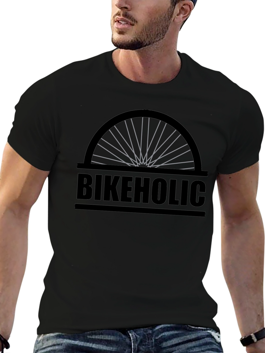 Bikeholic Graphic Tee - Cycling Enthusiast Shirt