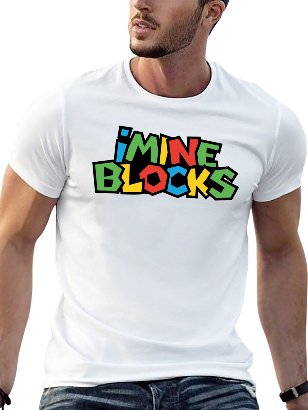 I Mine Blocks Black T-Shirt