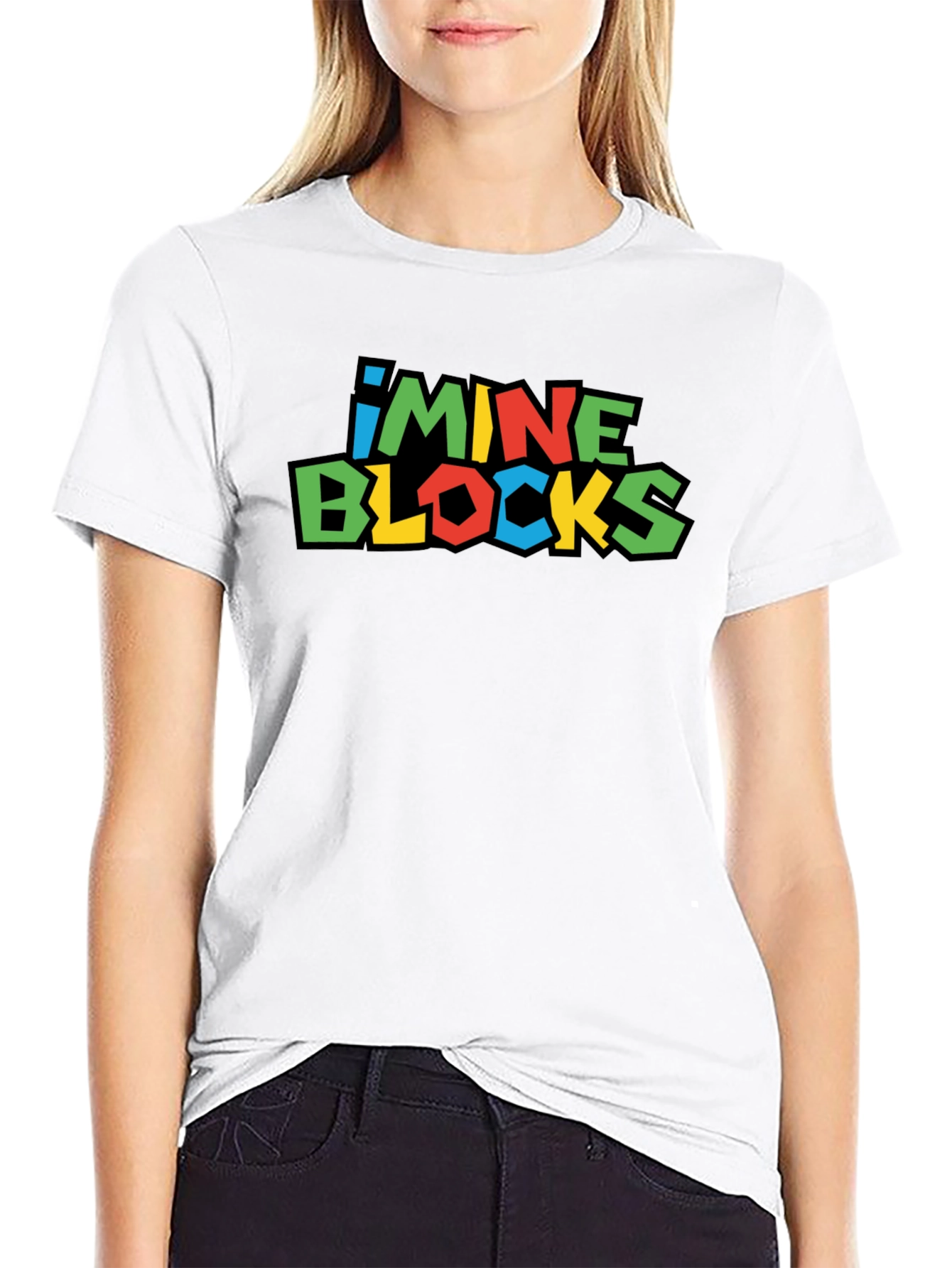 I Mine Blocks Black T-Shirt