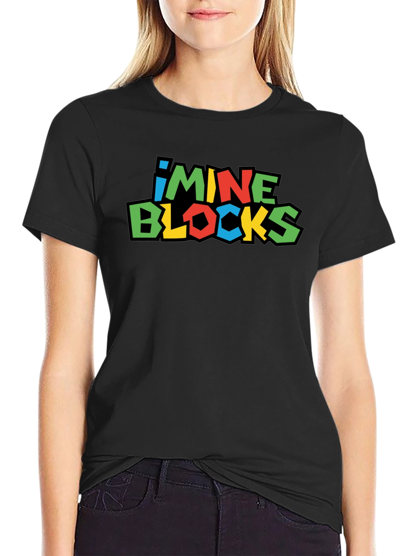 I Mine Blocks Black T-Shirt