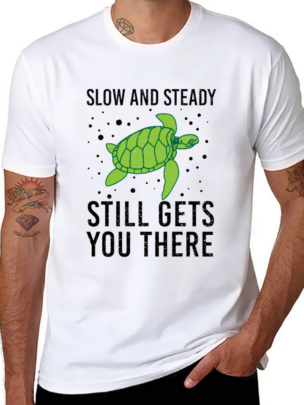 Slow & Steady Turtle Graphic T-Shirt
