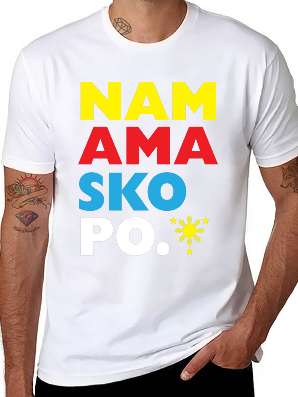 Philippines Pride T-Shirt NAM AMA SKO PO