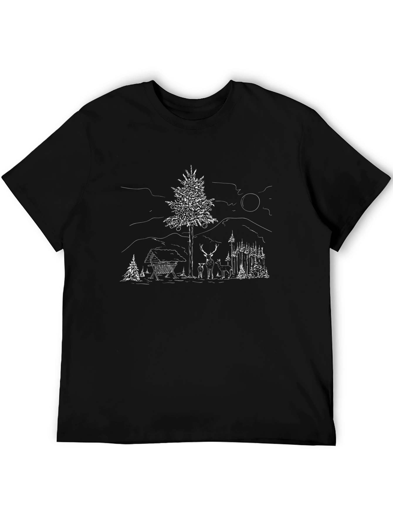 Christmas Deer Forest T-Shirt