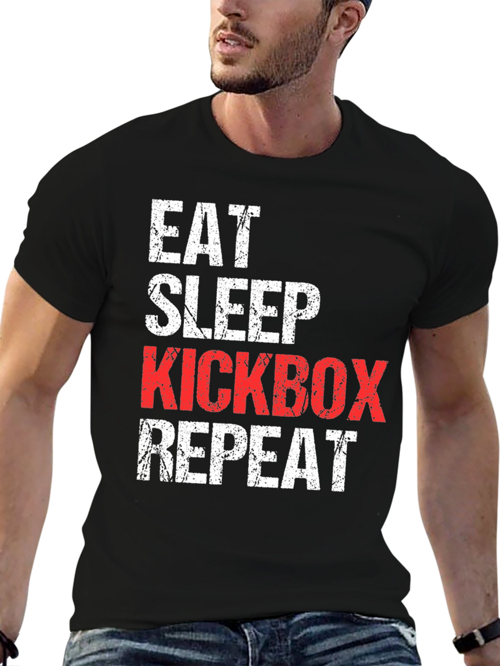Eat Sleep Kickbox Repeat T-Shirt