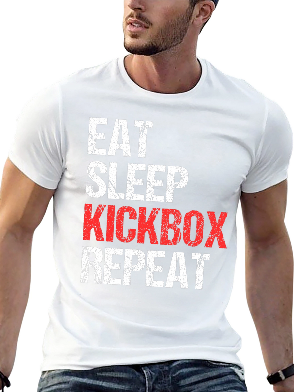 Eat Sleep Kickbox Repeat T-Shirt