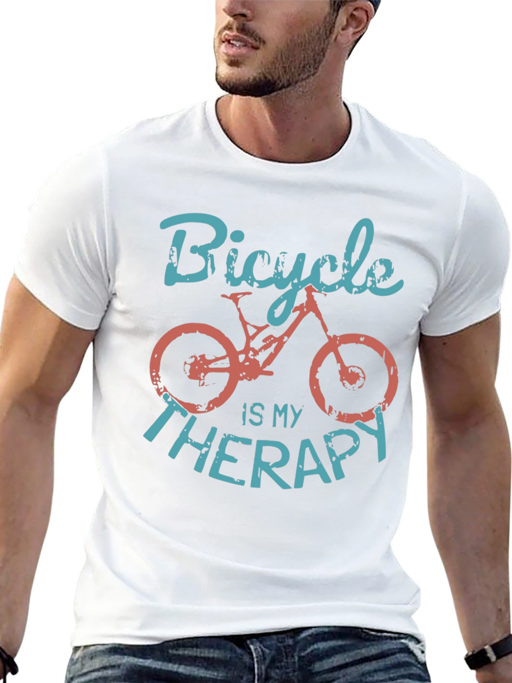 Bicycle is my Therapy Graphic T-Shirt