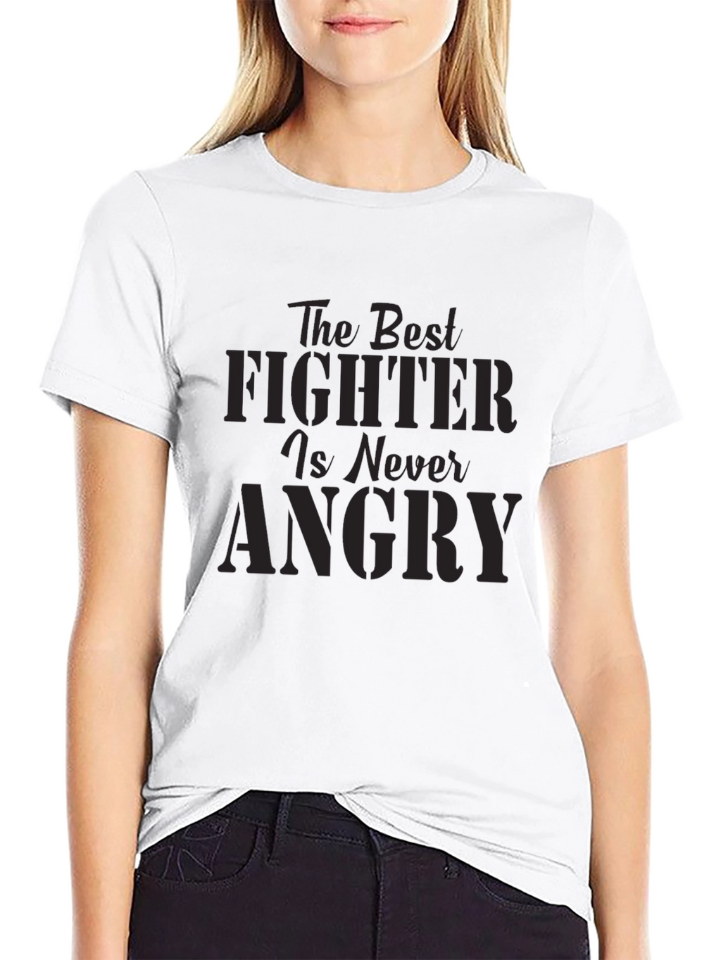 The Best Fighter is Never Angry Graphic Tee