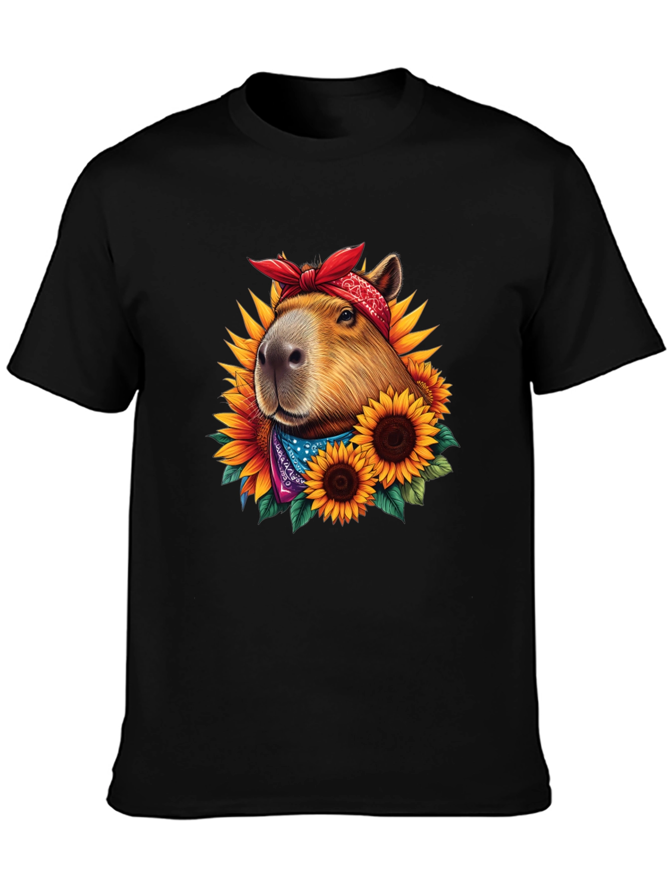 Capybara Sunflower T-Shirt