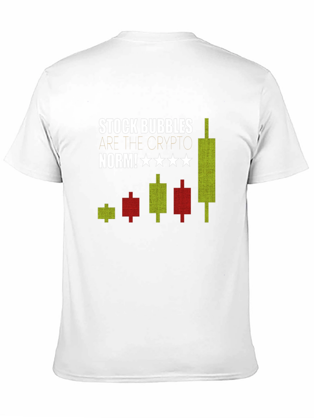 Stock Bubbles Crypto Tee - Mens Black Graphic T-Shirt