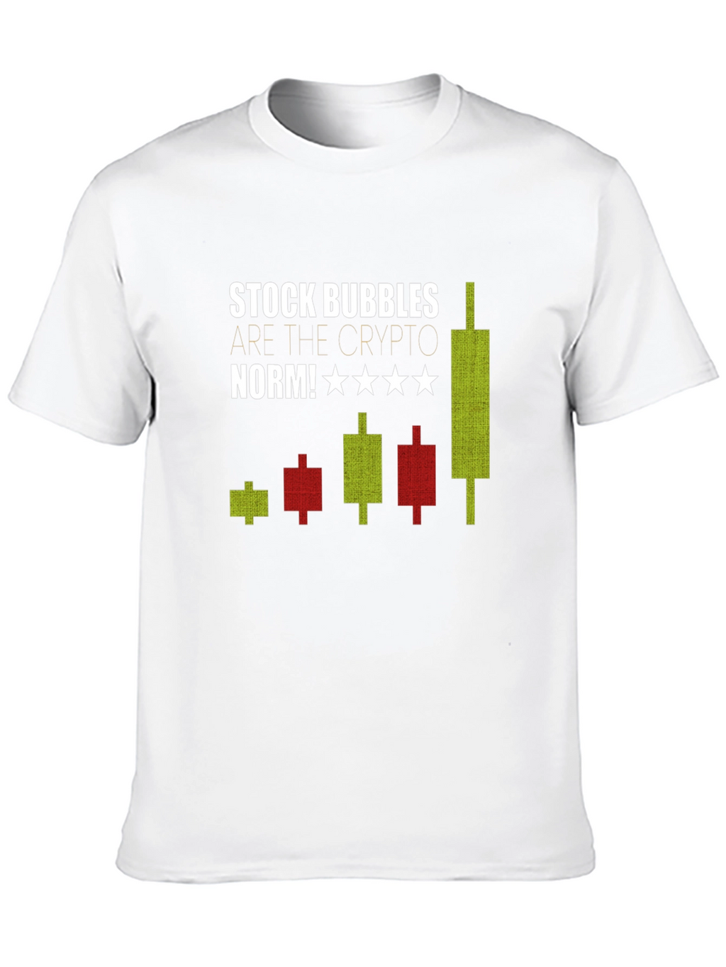 Stock Bubbles Crypto Tee - Mens Black Graphic T-Shirt